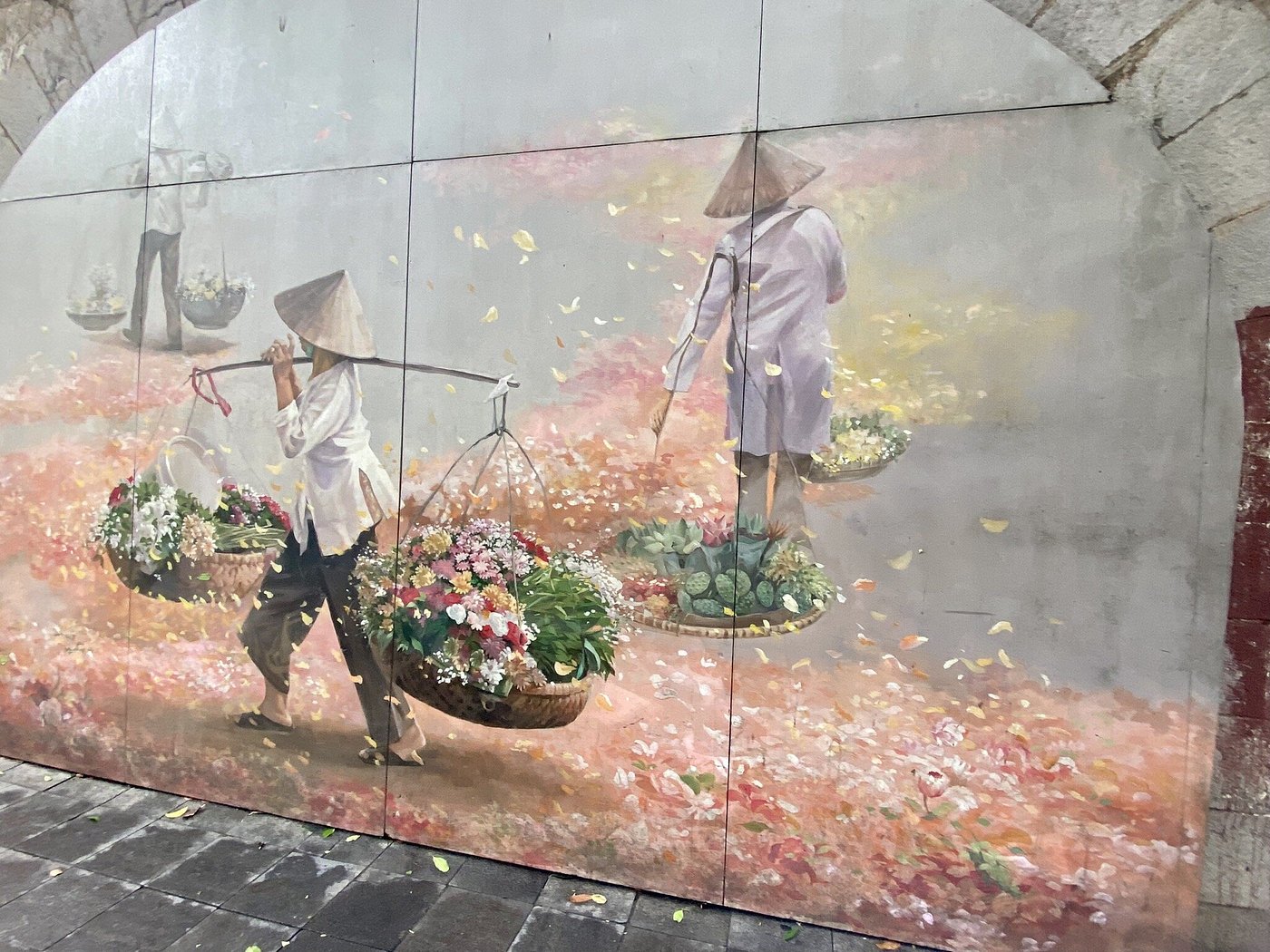 Explore street art beside train street hanoi 